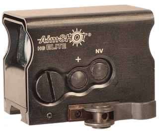 AimShot HG Elite 1x34mm reflex sight with Picatinny or Weaver mount and green crosshair reticle.